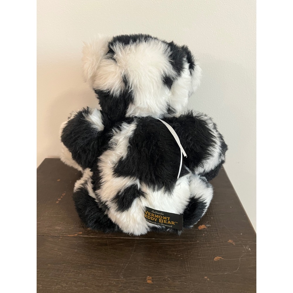 Vermont Teddy Bear Holstein Bear Cow Print Plush 15" Valentine‎ Gift Toy - Picture 4 of 8